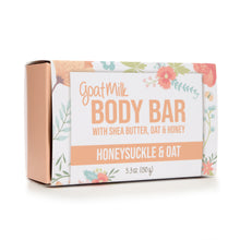 Load image into Gallery viewer, Honeysuckle and Oat Goat Milk Body Bar