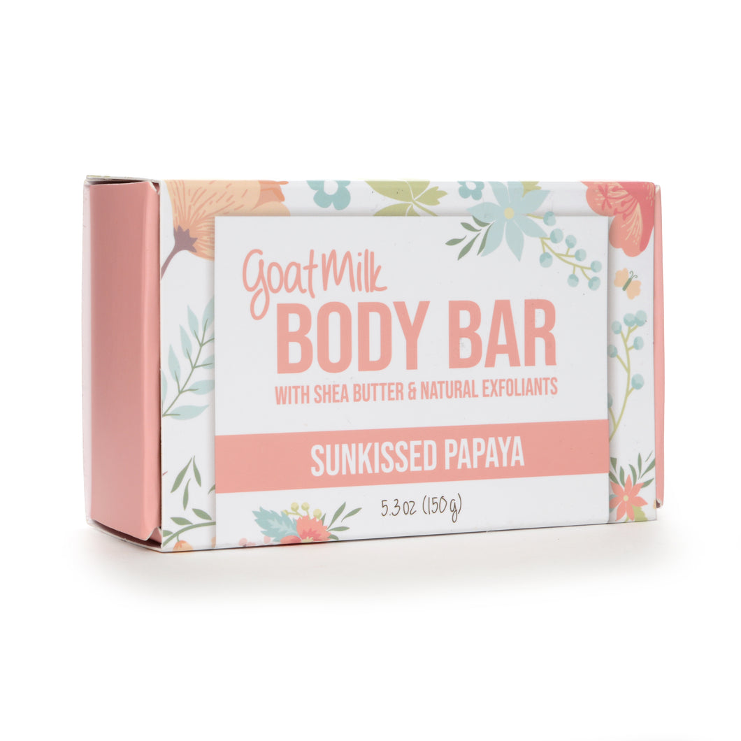 Sunkissed Papaya Goat Milk Exfoliating Body Bar